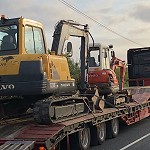 Kubota KX71 and Volvo EC55B Pro going out to Customers Today