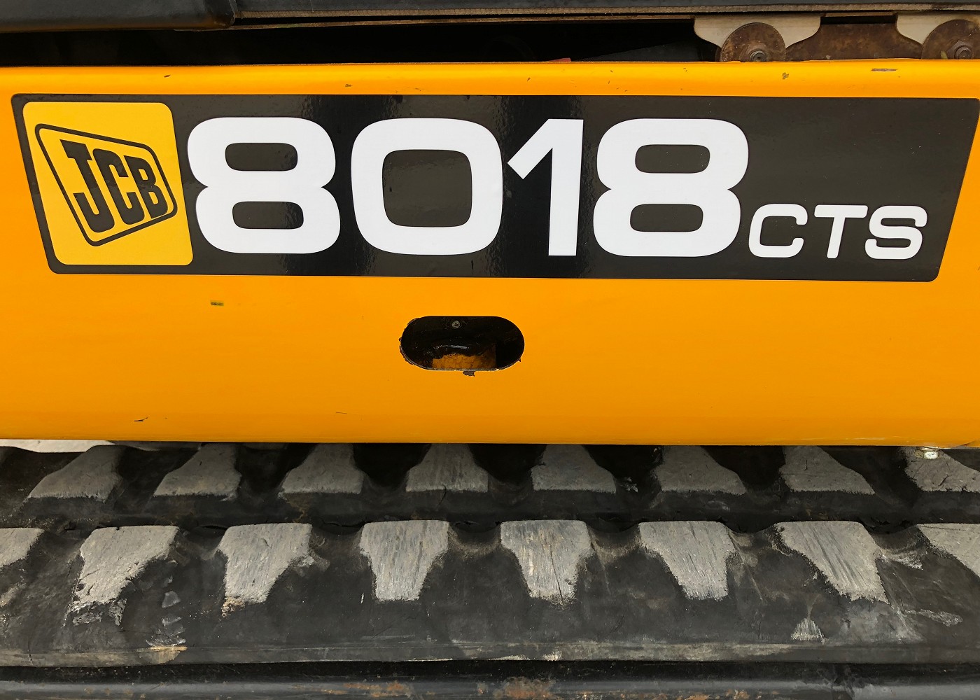 JCB 8018 CTS Round Boom Mini Digger Decal Set - Unbranded Replacement Kit
