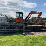 Hitachi ZX55U-5A off to Henley on Thames